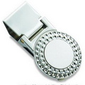 Silver 2-Tone Golf Money Clip